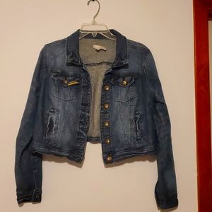 Sparkly blue Jean jacket